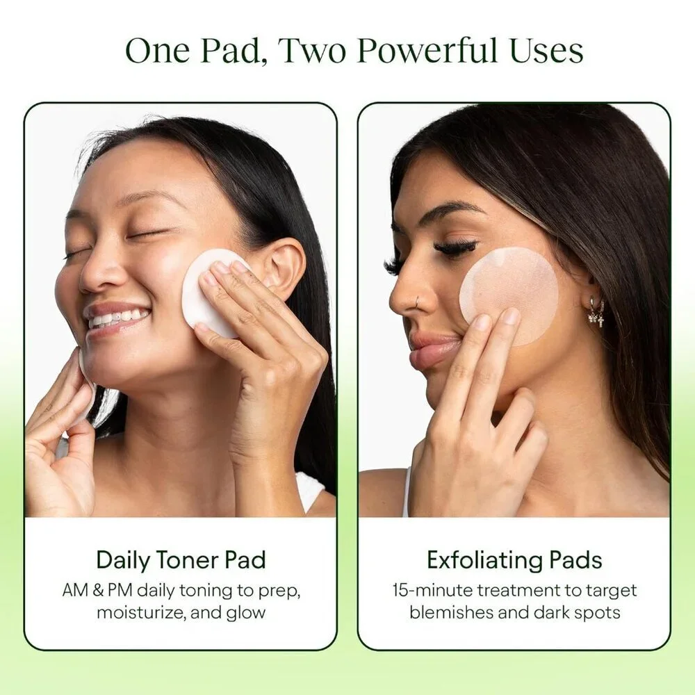 JiYu Toning Polish Pads Dark Spots Wrinkles Dull Skin with Snail Mucin 100 Count